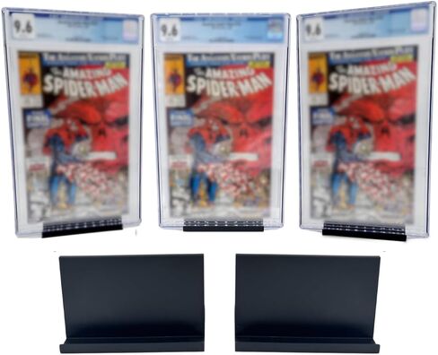 EnderToys Graded Comic Book Display Stand (5 pack), Black Comic Book Display Holder Case in Saudi Arabia