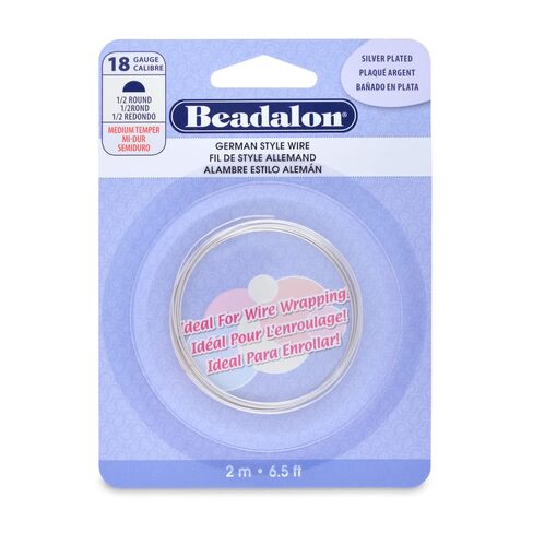 Beadalon German Style Wrapping Wire, Half Round, Tarnish Resistant Brass, 22 Gauge, 5 m / 16.4 ft in Saudi Arabia