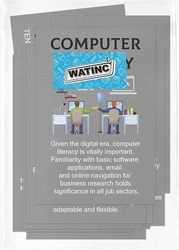WATINC Job Skills Classroom Poster - 11PCS High School Career Bulletin Board Decorations, College Classroom Workplace Essential Qualities Learning Poster Decor Supplies for Business Seek (Grey) in Saudi Arabia