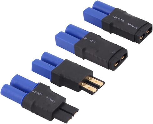 4pcs RC Battery Connector Adapter for TRX to EC5 Style Male Female (C177-4) in Saudi Arabia