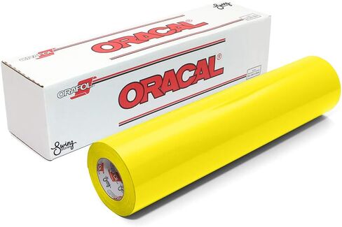Oracal 651 Glossy Permanent Vinyl 12 Inch x 6 Feet - Brimstone Yellow in Saudi Arabia