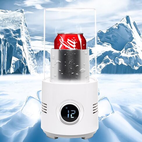 2 في 1 كوب تبريد وتدفئة لسطح المكتب، كوب تبريد سريع مع وضع مزدوج، طبق مشروبات تبريد سريع التسخين للقهوة والحليب والبيرة واستخدام المكتب in Kuwait