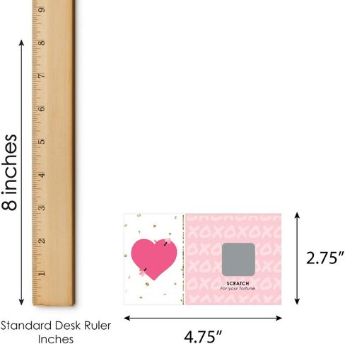 Big Dot of Happiness Be My Galentine - Galentine’s and Valentine’s Day Party Game Scratch Off Love Fortune Cards - 22 Count in Saudi Arabia