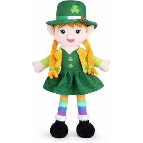 حيوان محشو لعيد القديس باتريك من ليبرشاون، قطيفة على شكل قزم عيد القديس باتريك مع قبعة، إكسسوارات سانت باتريك ديكورات المنزل هدايا للفتيات in Kuwait