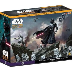 ألعاب Atomic Mass Games Star Wars: Legion Galactic Empire Starter Set - لعبة منمنمات للطاولة، لعبة استراتيجية للأطفال والكبار، للأعمار من 14 عامًا فما فوق، لاعبان، وقت لعب لمدة 3 ساعات، صنعت in Kuwait