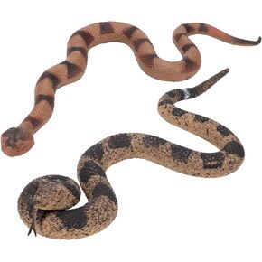 2Pcs Realistic Fake Snakes for Garden, Keep Birds & Squirrels Away, Lifelike Snake Toy, Rattlesnake Prank Prop for Halloween, Outdoor Yard Decorations in Saudi Arabia