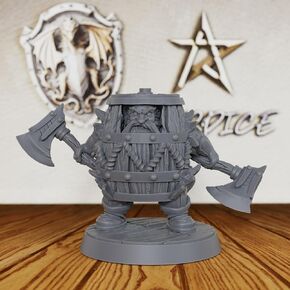 لعبة Fantasy Minis غير مصبوغة لـ TTRPG - تمثال صغير للمحارب المدرع بمقياس 28 مم لأسياد الزنزانة ولعب الأدوار، شخصية ملحقة آر بي جي - مقاتل قزم (AS480) in Saudi Arabia