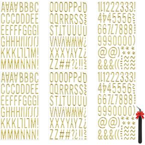 6 ورقات ثلاثية الأبعاد ذهبية منتفخة للأحرف والأرقام، ملصقات ذهبية لامعة للحروف الأبجدية، 1 بوصة ذاتية اللصق حروف ذهبية ثلاثية الأبعاد لصندوق البريد، سجل القصاصات، زجاجات التخرج، ديكور الحرف اليدوية in Kuwait