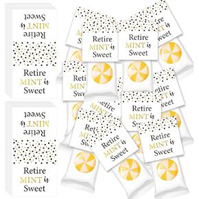 450pcs Retire Mint is Sweet Stickers Retirement Party Favor Retired Candy Toppers Self Adhesive Retirement Gift Tag Label for Men Women Retired Party Candy Mint Container Decor in Kuwait