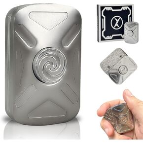 Vortex Fidget Toys Adults, Silent Fidget Spinner & Fidget Slider, Infinite Metal Magnetic Fidget Toy, Quiet Stress Relief Desk Toy for Anxiety, ADHD, Gifts for Adults (Silver) in Saudi Arabia