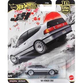 Hot Wheels Car Culture Premium 1:64 Scale Die-Cast Toy ’88 Honda CRX with Real Riders Tires & Metal/Metal Body & Chassis, First-Appearance in Kuwait