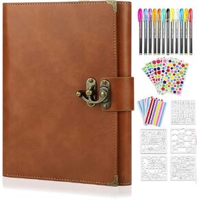 ألبوم قصاصات ZEEYUAN ألبوم صور جلدي ذكريات DIY كتاب قصاصات مقاس 10.8 بوصة × 8.6 بوصة كتاب صور عائلي كبير قابل لإعادة الملء 60 صفحة لهدايا عيد ميلاد عيد الحب in Kuwait