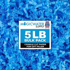 MagicWater Supply - 1 LB - Purple - Crinkle Cut Paper Shred Filler great for Gift Wrapping, Basket Filling, Birthdays, Weddings, Anniversaries, Valentines Day, and other occasions in Saudi Arabia