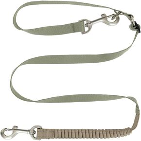 Bungee Dog Leash 4 FT Heavy Duty Dog Leash with 2 Escape Proof Hook - Shock Absorption,Reflective Walking Training Lead for Small Medium Breed Dogs (Green, 4ft) in Kuwait