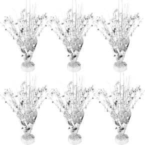 6 Pcs Metallic Foil Star Burst Table Centerpieces Patriotic Decoration for Wedding Birthday Graduation Veteran Day Memorial Day Holiday Party Supplies（Blue) in Saudi Arabia