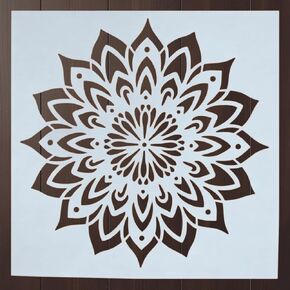 Mandala Stencil – Boho Geometric Circle Pattern Reusable Design Template for Wall Art, Painting, Crafting, Furniture and DIY Home Decor (2 Pcs Set) in Saudi Arabia