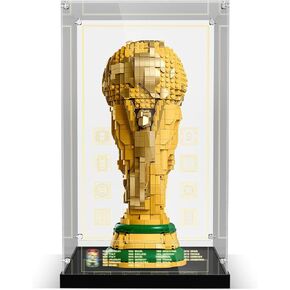 Display Case with LED Lighting & Metal Screw Structure, Clear Acrylic Showcase Box for Lego 43020 FIFA World Cup Trophy Building Set (Only Case - Model Not Included) in Kuwait