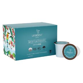 أكواب قهوة Lifeboost Half Caff K - كبسولات قهوة نصف حمضية منخفضة - كبسولات خالية من العفن غير المعدلة وراثيًا متوافقة مع Keurig & Keurig 2 - تم اختبارها بواسطة طرف ثالث للسموم الفطرية والمبيدات الحشرية - 10 قطع in Saudi Arabia