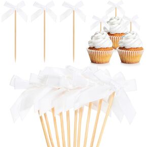 30 قطعة من أغطية الكب كيك على شكل فيونكة، أغطية على شكل فيونكة للكعك على شكل فيونكة على شكل فيونكة لتزيين كعكة عيد الميلاد لحفلات الزفاف/حفلات الزفاف/حفلات العازبة/ديكورات أعياد الميلاد [أحمر] in Kuwait