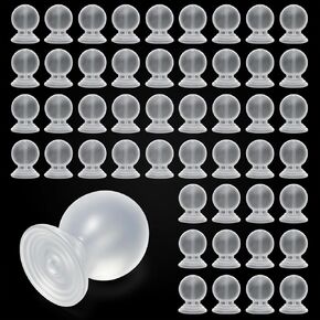 50 Pack Soft Silicone Earring Backs Replacements Clear White Rubber Earring Backs Comfort Fit for Pierced Ears Secure Locking for Earrings in Kuwait