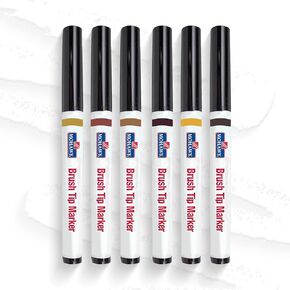Mohawk Wood Stain Brush Tip Markers Furniture Touch Up Kit, Assorted Colors M265-1204, 6 Pack in Saudi Arabia