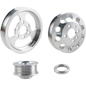 Lightweight Underdrive Pulley Set 3pcs Compatible with MK4 GLI 1.8T 2.0 20V(Silver) in Saudi Arabia