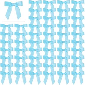 60 حزمة من أقواس ربطة عنق ملتوية لأكياس الحلوى، 2.76 بوصة من أشرطة الساتان الذهبية المصنوعة مسبقًا من أجل تغليف هدايا عيد الميلاد الحرفية وكعكة عيد الميلاد والخبز وحفلات الزفاف وديكور حمام الطفل in Kuwait