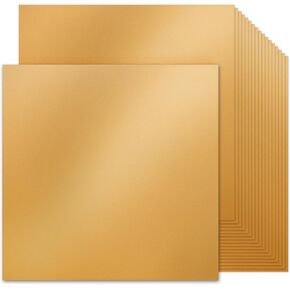 30 ورقة من الورق الذهبي اللامع مقاس 12 × 12 بوصة، ورق معدني، 200 جرامًا لكل متر مربع/74 رطلًا من الورق الذهبي ذو الوجهين، ورق لؤلؤي لصنع البطاقات، وسجل القصاصات، والدعوات وبطاقات التهنئة in Kuwait