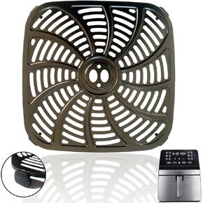 8 Quart Square Air Fryer Grill Pan for Gourmia GAF846 Air Fryers, Premium Nonstick Air Fryer Crisper Tray, Grill Plate Insert Grate Rack Grid Shelf for Gourmia 8QT Air Fryer, Dishwasher Safe in Saudi Arabia