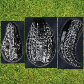 قالب تمساح ثلاثي الأبعاد - قالب ديكور خرساني - بلاستيك ABS - شكل خرساني كبير لحديقة التمساح - تمثال تمساح قابل لإعادة الاستخدام للحديقة in Kuwait