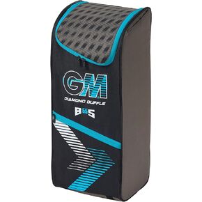 Gunn & Moore GM Diamond Duffle Cricket Premium Bag ، الحجم الكامل ، اللون الأسود - الأزرق ، مع مقصورة مضرب منفصلة in Saudi Arabia