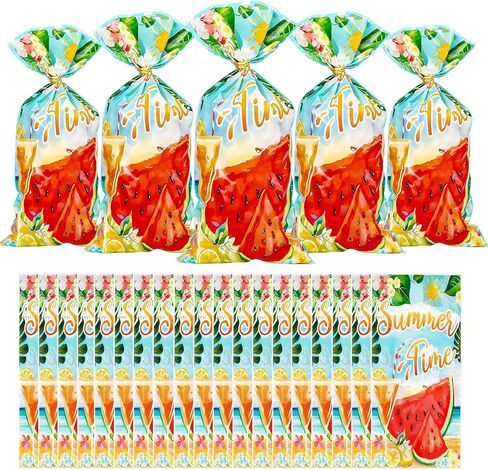 Cxryrzhe 50 Pcs Cellophane Treat Bags Little Bee Cellophane Candy Cookies Gift Bags 5"X10.8" with Twist Ties for Snack Bakery Birthday Wedding Party in Saudi Arabia