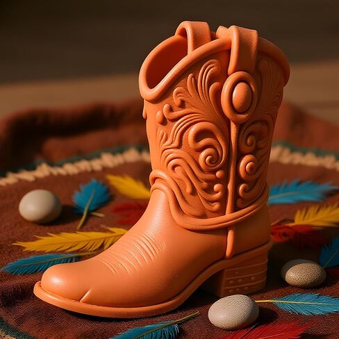 Cowboy Boot Candle Mold Western Cowboy Boot Candle Silicone Molds for Candles Making Resin Casting Aromatherapy Candles Handmade Wax Home Decor in Saudi Arabia