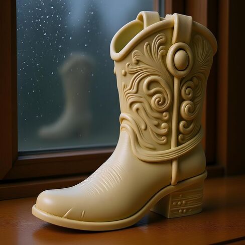 Cowboy Boot Candle Mold Western Cowboy Boot Candle Silicone Molds for Candles Making Resin Casting Aromatherapy Candles Handmade Wax Home Decor in Saudi Arabia