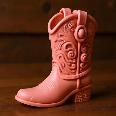 Cowboy Boot Candle Mold Western Cowboy Boot Candle Silicone Molds for Candles Making Resin Casting Aromatherapy Candles Handmade Wax Home Decor in Saudi Arabia