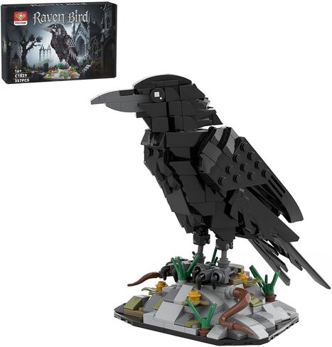 Raven Building Blocks Model Set for Adults, DIY Advanced Bird Construction Kit for Home and Office, Gift for Birthdays(357PCS) in Saudi Arabia