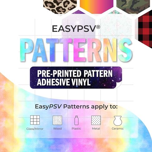Siser EasyPSV Patterns 11.8" x 3ft Roll - Self Adhesive Permanent Craft Vinyl (Tortoise Shell) in Saudi Arabia