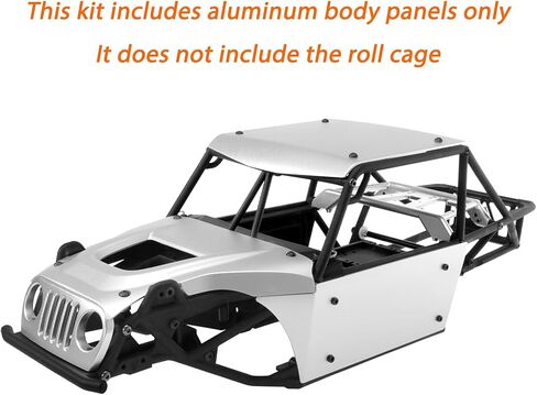 H10 جسم بصري، مجموعة لوحة جسم من الألومنيوم لـ Vanquish H10 Optic Sparco Yokohama RTR 1/10 RC Crawler Upgrades Parts (أبيض) in Kuwait