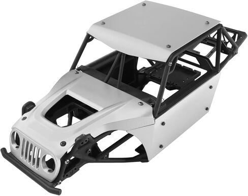 H10 جسم بصري، مجموعة لوحة جسم من الألومنيوم لـ Vanquish H10 Optic Sparco Yokohama RTR 1/10 RC Crawler Upgrades Parts (أبيض) in Kuwait