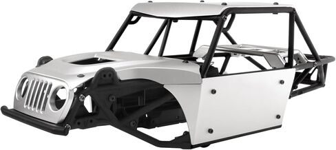 H10 جسم بصري، مجموعة لوحة جسم من الألومنيوم لـ Vanquish H10 Optic Sparco Yokohama RTR 1/10 RC Crawler Upgrades Parts (أبيض) in Kuwait