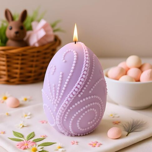 قالب شمع بيض عيد الفصح، شموع البيض، قوالب السيليكون للشموع، صنع الراتنج، شموع الروائح العلاجية، الشمع المصنوع يدويًا، ديكور المنزل in Saudi Arabia