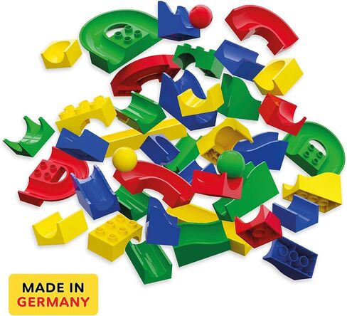Hubelino 55 Piece Run Elements - The Original Marble Run Expansion Set - Made in Germany in Saudi Arabia