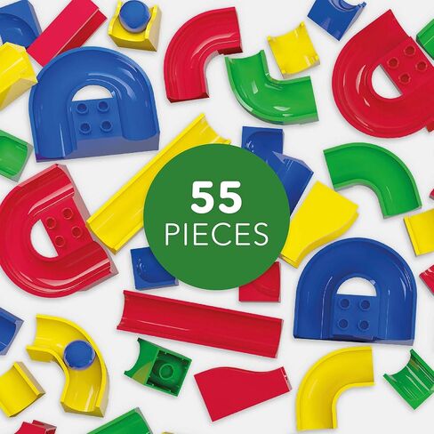 Hubelino 55 Piece Run Elements - The Original Marble Run Expansion Set - Made in Germany in Saudi Arabia