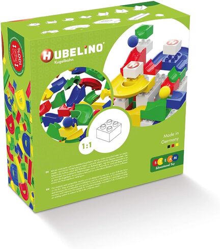 Hubelino 55 Piece Run Elements - The Original Marble Run Expansion Set - Made in Germany in Saudi Arabia