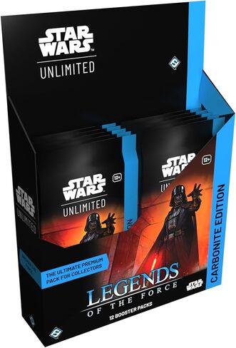 Star Wars: عرض معزز غير محدود لـ TCG Legends of The Force Carbonite Edition - 12 حزمة معززة متميزة مع متغيرات حصرية، للأعمار من 12 عامًا فما فوق، 2+ لاعبين، 20 دقيقة من وقت اللعب، مصنوعة بواسطة Fantasy Flight Games in Saudi Arabia