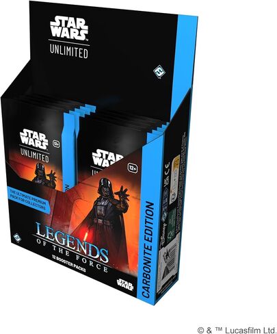 Star Wars: عرض معزز غير محدود لـ TCG Legends of The Force Carbonite Edition - 12 حزمة معززة متميزة مع متغيرات حصرية، للأعمار من 12 عامًا فما فوق، 2+ لاعبين، 20 دقيقة من وقت اللعب، مصنوعة بواسطة Fantasy Flight Games in Saudi Arabia