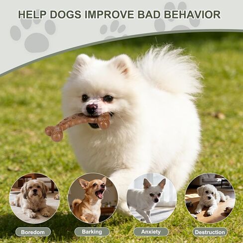 Dog Bone Toy for Aggressive Chewers Tough Dog Chew Toys for Samll Breed to Keep Them Busy (Small-Under 20LBS, Bacon) in Saudi Arabia