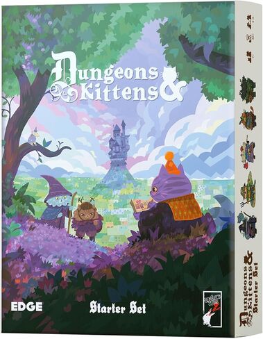 Asmodee Dungeons and Kittens Roleplaying Game Starter Set - Animal Fantasy RPG in a Wholesome Post-Apocalyptic Medieval World, Family Fun for Kids & Adults, Ages 8+, 2-6 Players, 90 Min Playtime in Saudi Arabia