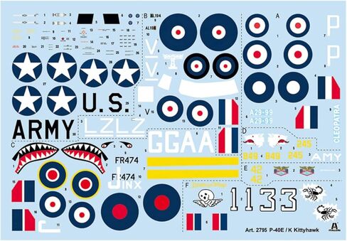 Italeri 2795S P-40E/K Kittyhawk Building, Stand Model Making, Crafts, Hobby, Gluing, Plastic Kit, Unvarnished in Saudi Arabia