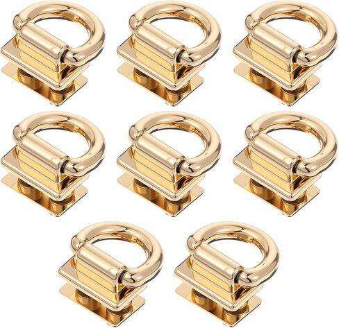 8 Pcs Metal Bag Connector with D Ring, Purse Bridge Hanger Buckle with Screws for Purse Leather Handbag Key in Saudi Arabia